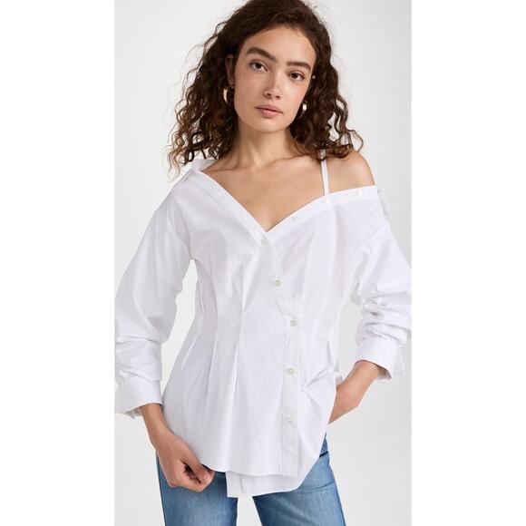 Veronica Beard Tomasi Shirt White - Picture 5 of 13